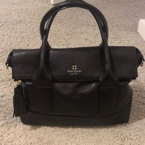Black Kate Spade Tassel Bag